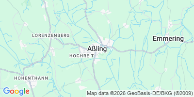 Karte Aßling