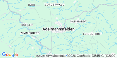 Karte Adelmannsfelden