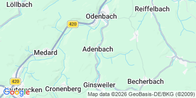 Karte Adenbach