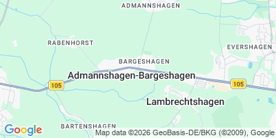 Karte Admannshagen-Bargeshagen