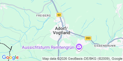 Karte Adorf/Vogtl.