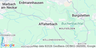 Karte Affalterbach