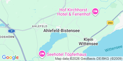 Karte Ahlefeld-Bistensee