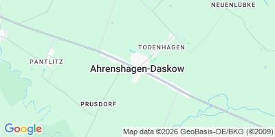 Karte Ahrenshagen-Daskow