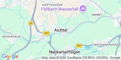 Karte Aichtal
