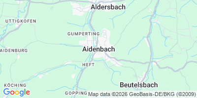 Karte Aidenbach