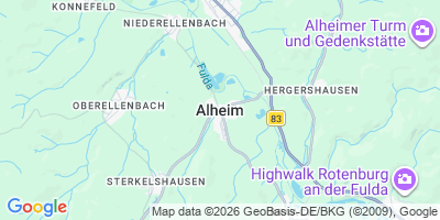 Karte Alheim