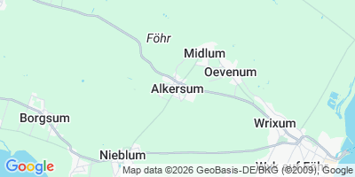 Karte Alkersum