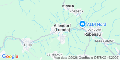 Karte Allendorf (Lumda)
