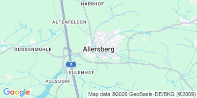 Karte Allersberg