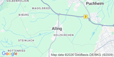Karte Alling