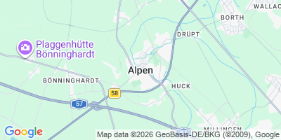 Karte Alpen