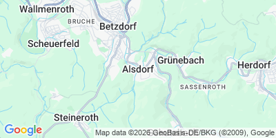Karte Alsdorf