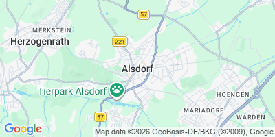 Karte Alsdorf