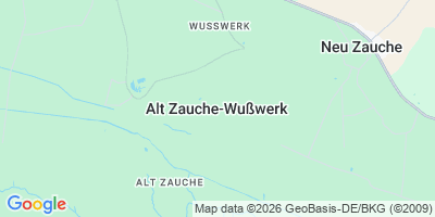 Karte Alt Zauche-Wußwerk/Stara Niwa-Wózwjerch