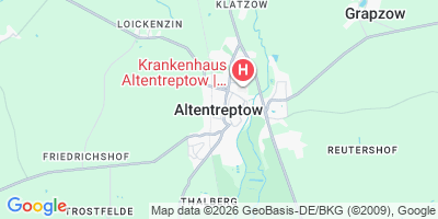 Karte Altentreptow