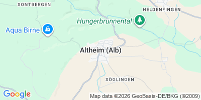 Karte Altheim (Alb)
