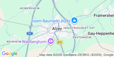Karte Alzey