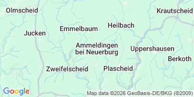 Karte Ammeldingen bei Neuerburg