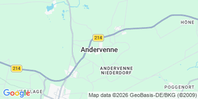 Karte Andervenne