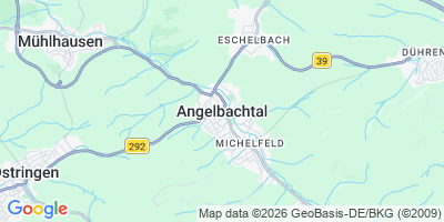 Karte Angelbachtal