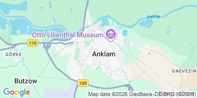 Karte Anklam