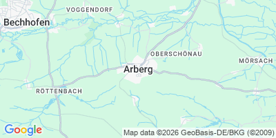 Karte Arberg