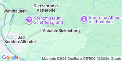 Karte Asbach-Sickenberg