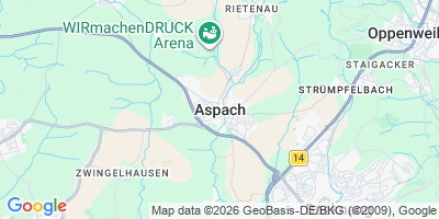 Karte Aspach