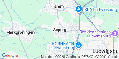 Karte Asperg