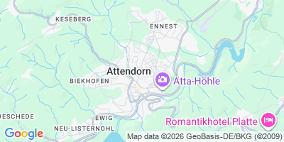 Karte Attendorn