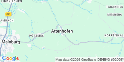 Karte Attenhofen