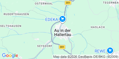 Karte Au i.d.Hallertau