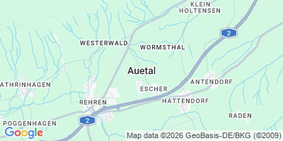 Karte Auetal