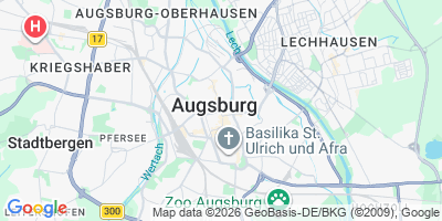 Karte Augsburg