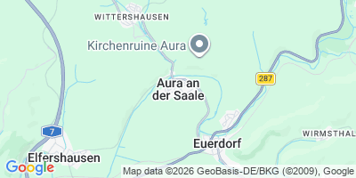 Karte Aura a.d.Saale