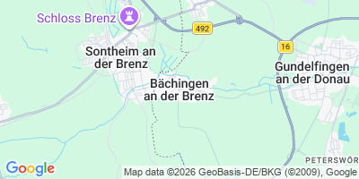 Karte Bächingen a.d.Brenz