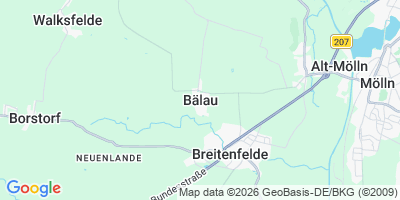 Karte Bälau