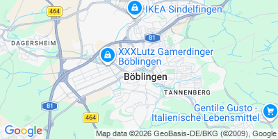 Karte Böblingen