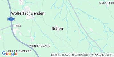 Karte Böhen