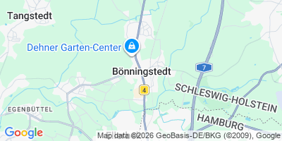 Karte Bönningstedt