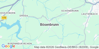 Karte Bösenbrunn