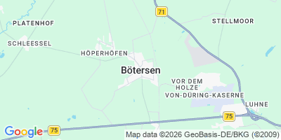 Karte Bötersen