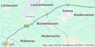 Karte Büchenbeuren