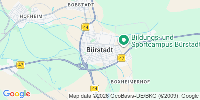 Karte Bürstadt
