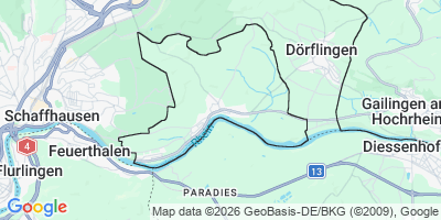 Karte Büsingen am Hochrhein