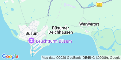 Karte Büsumer Deichhausen
