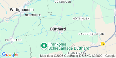 Karte Bütthard