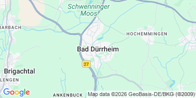 Karte Bad Dürrheim