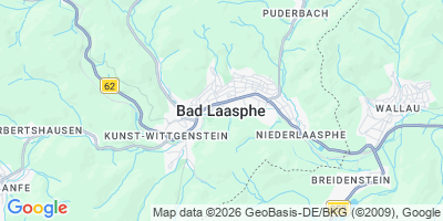 Karte Bad Laasphe